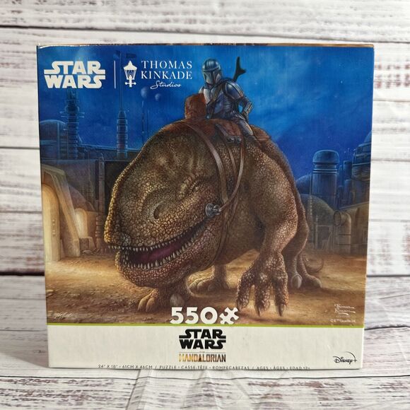 Thomas Kinkade Star Wars Mandalorian The Reckoning 550 pc. Jigsaw Puzzle New - Picture 1 of 6